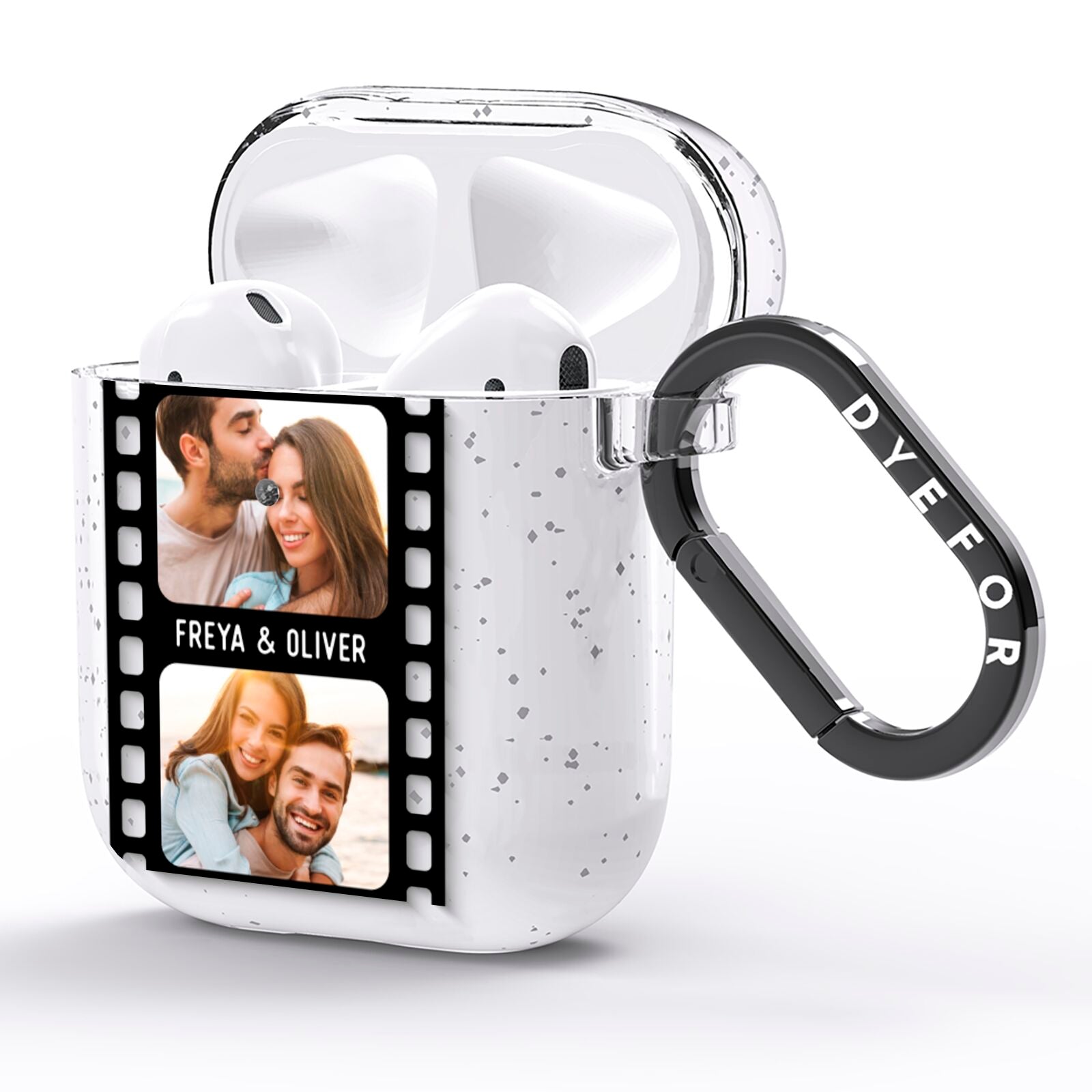 Photo Film Personalised AirPods Glitter Case Side Image