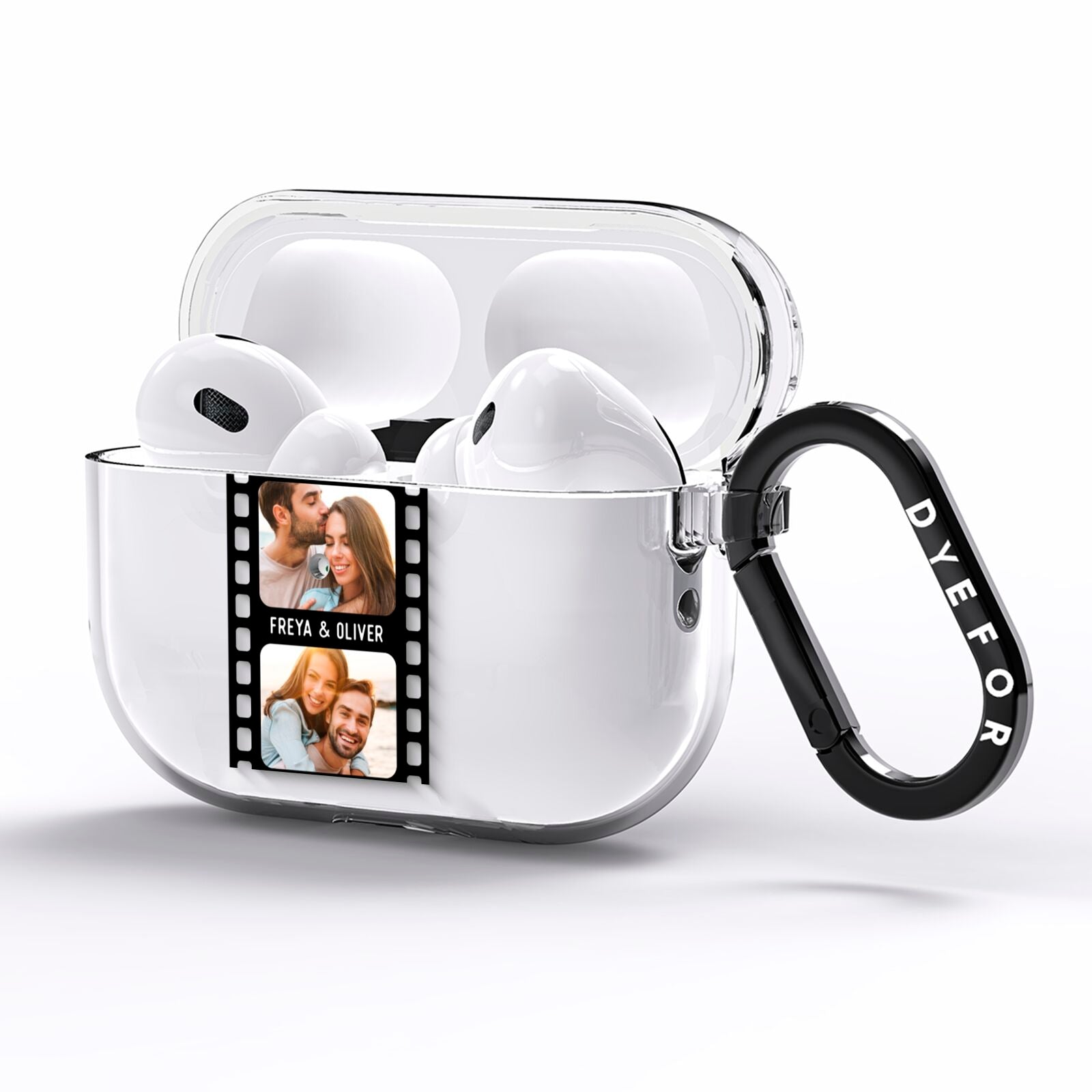 Photo Film Personalised AirPods Pro Clear Case Side Image