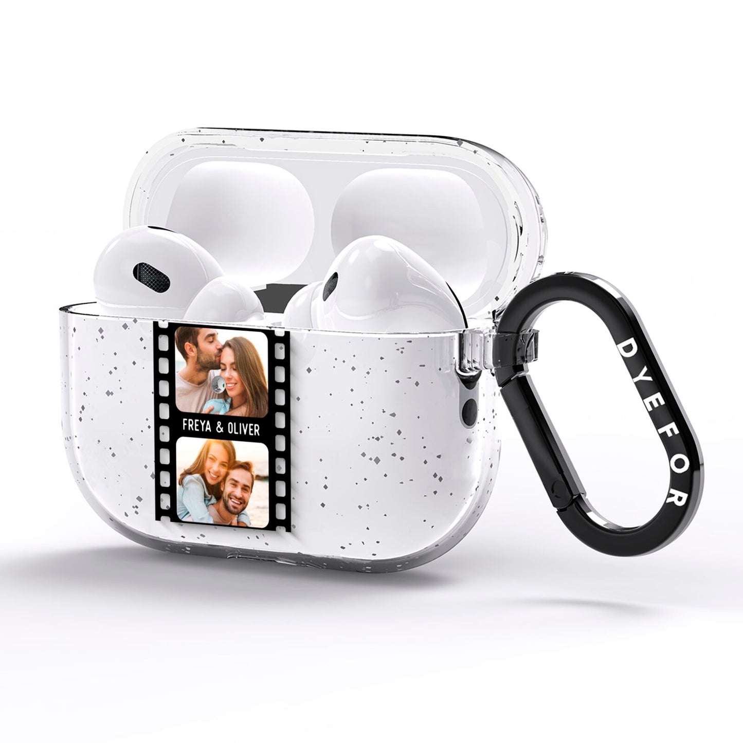Photo Film Personalised AirPods Pro Glitter Case Side Image
