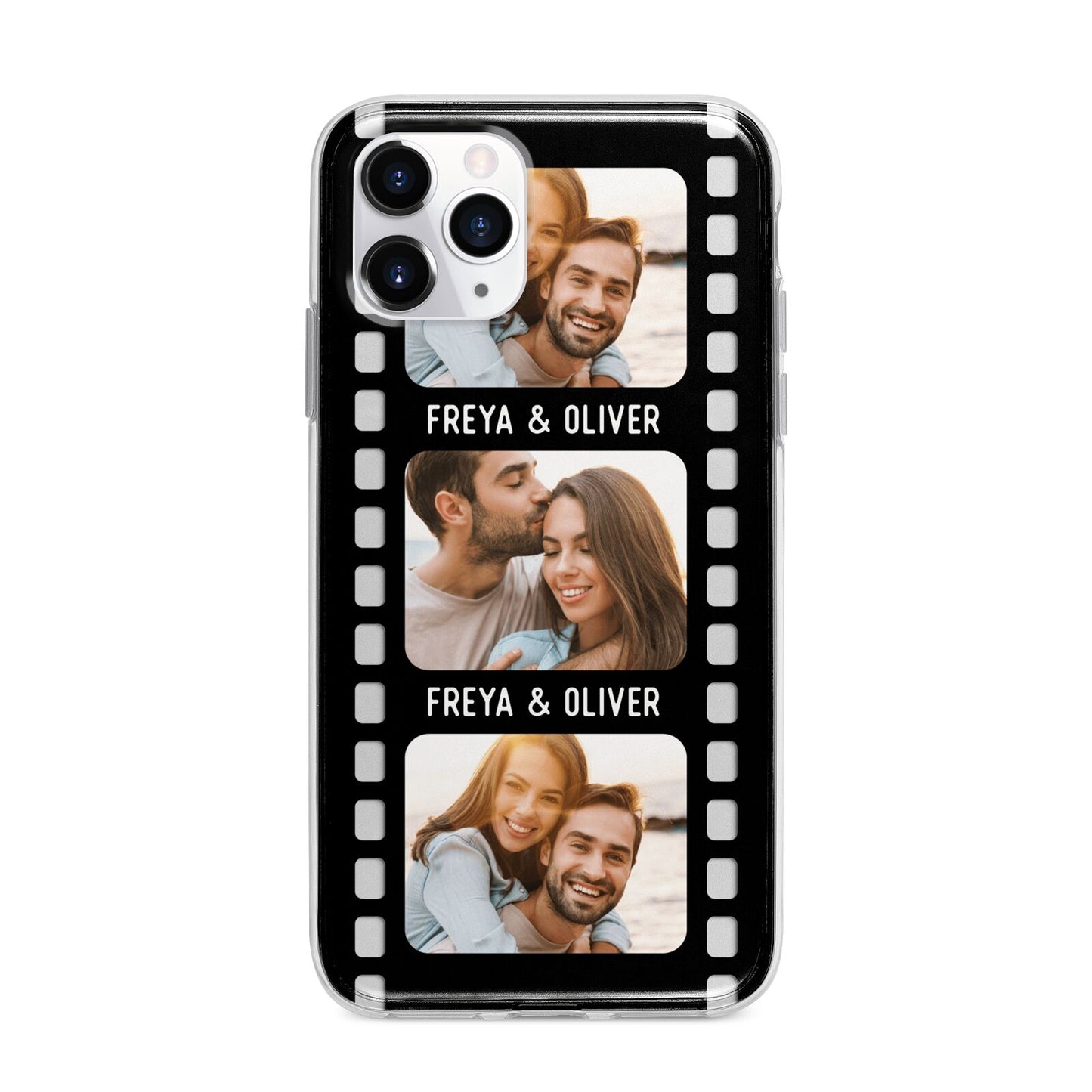 Photo Film Personalised Apple iPhone 11 Pro in Silver with Bumper Case