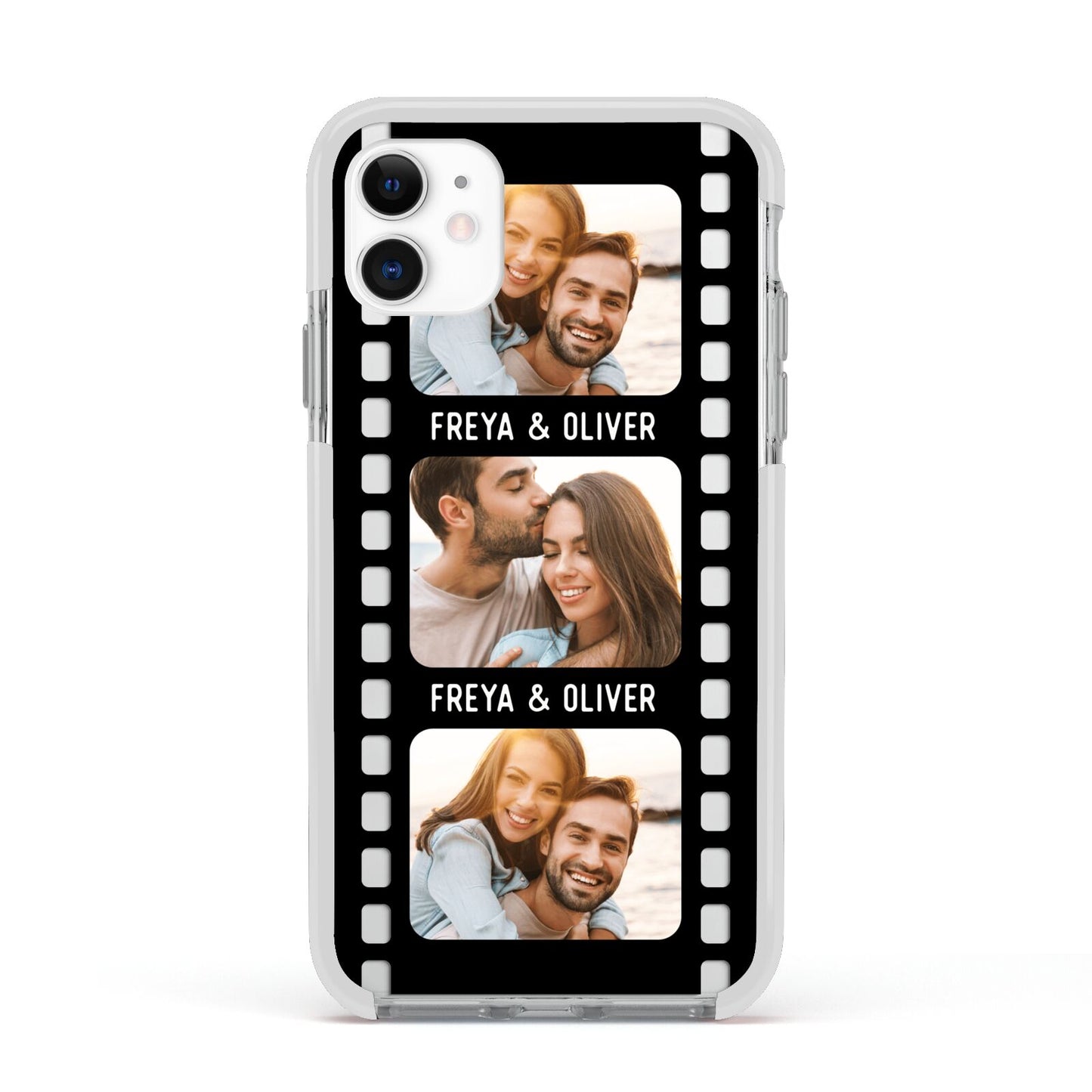 Photo Film Personalised Apple iPhone 11 in White with White Impact Case
