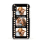 Photo Film Personalised Apple iPhone Xs Impact Case Black Edge on Gold Phone