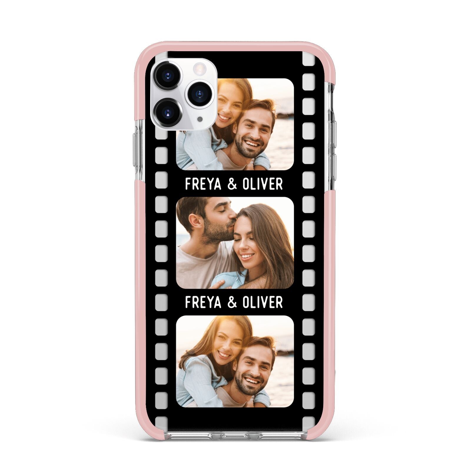 Photo Film Personalised iPhone 11 Pro Max Impact Pink Edge Case