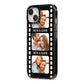 Photo Film Personalised iPhone 13 Black Impact Case Side Angle on Silver phone