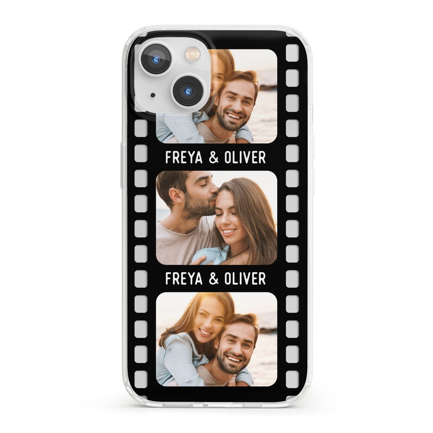 Photo Film Personalised iPhone 13 Clear Bumper Case