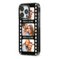 Photo Film Personalised iPhone 13 Pro Black Impact Case Side Angle on Silver phone