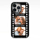 Photo Film Personalised iPhone 13 Pro Black Impact Case on Silver phone