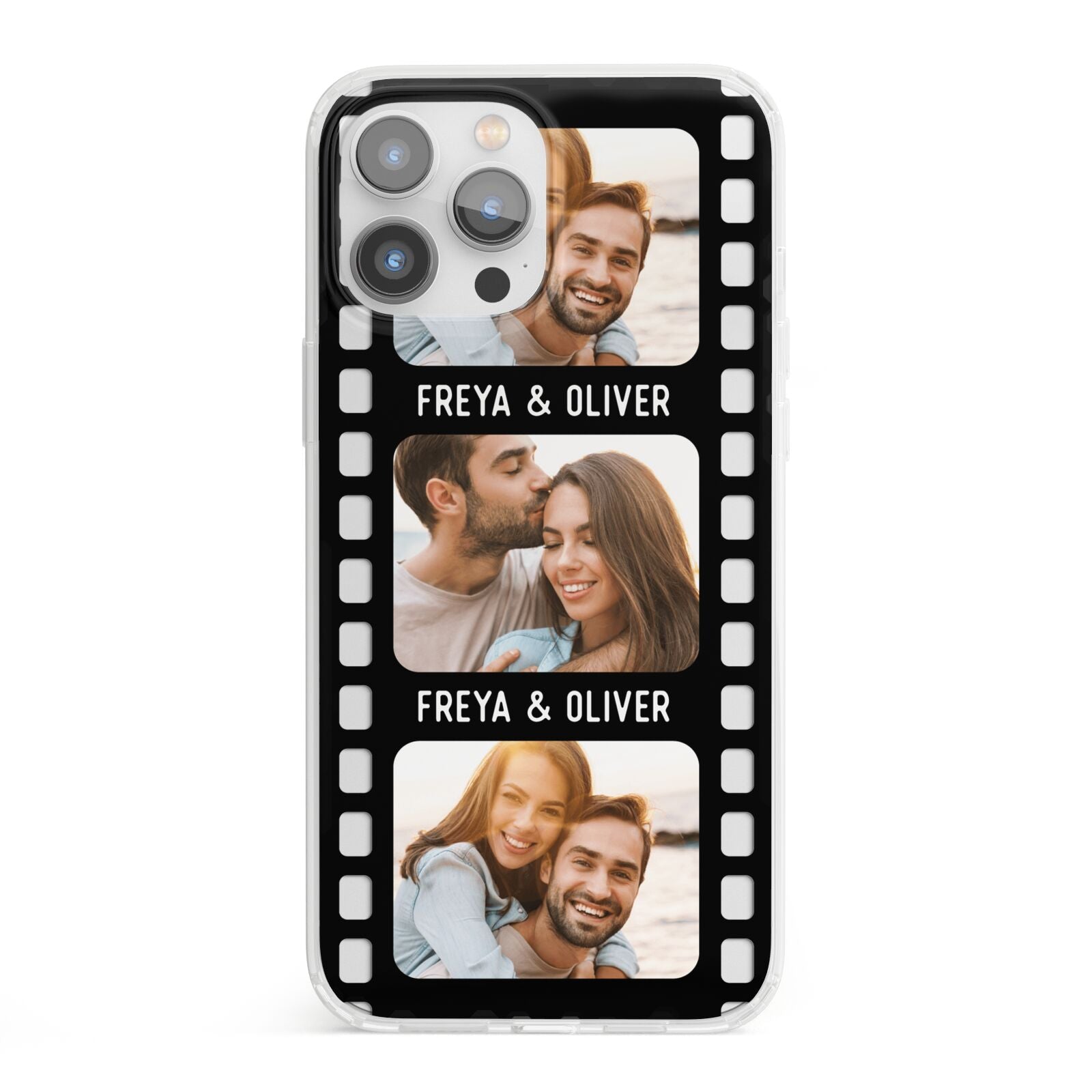 Photo Film Personalised iPhone 13 Pro Max Clear Bumper Case