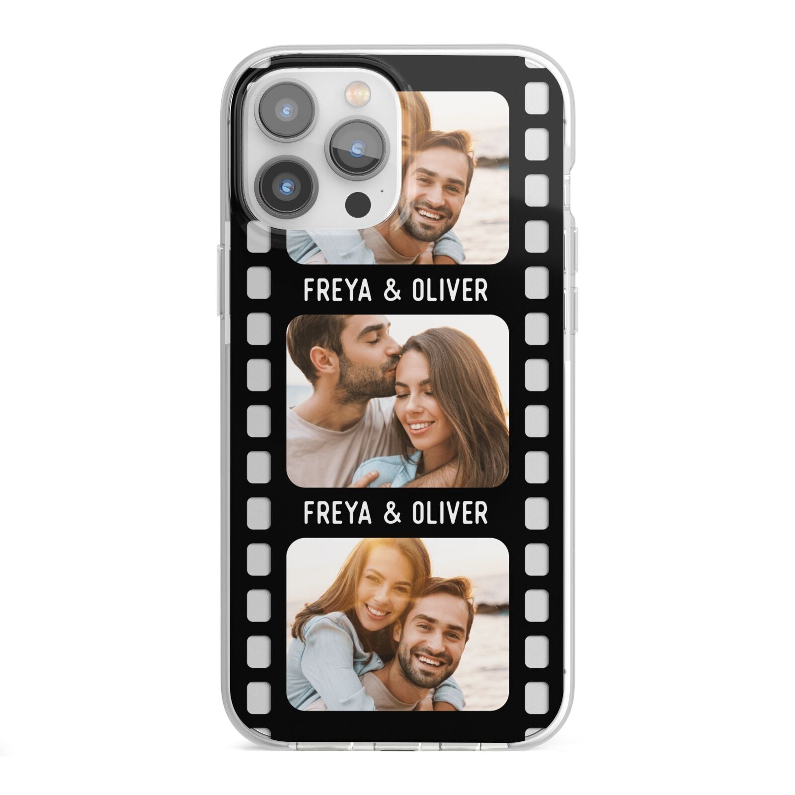 Photo Film Personalised iPhone 13 Pro Max TPU Impact Case with White Edges