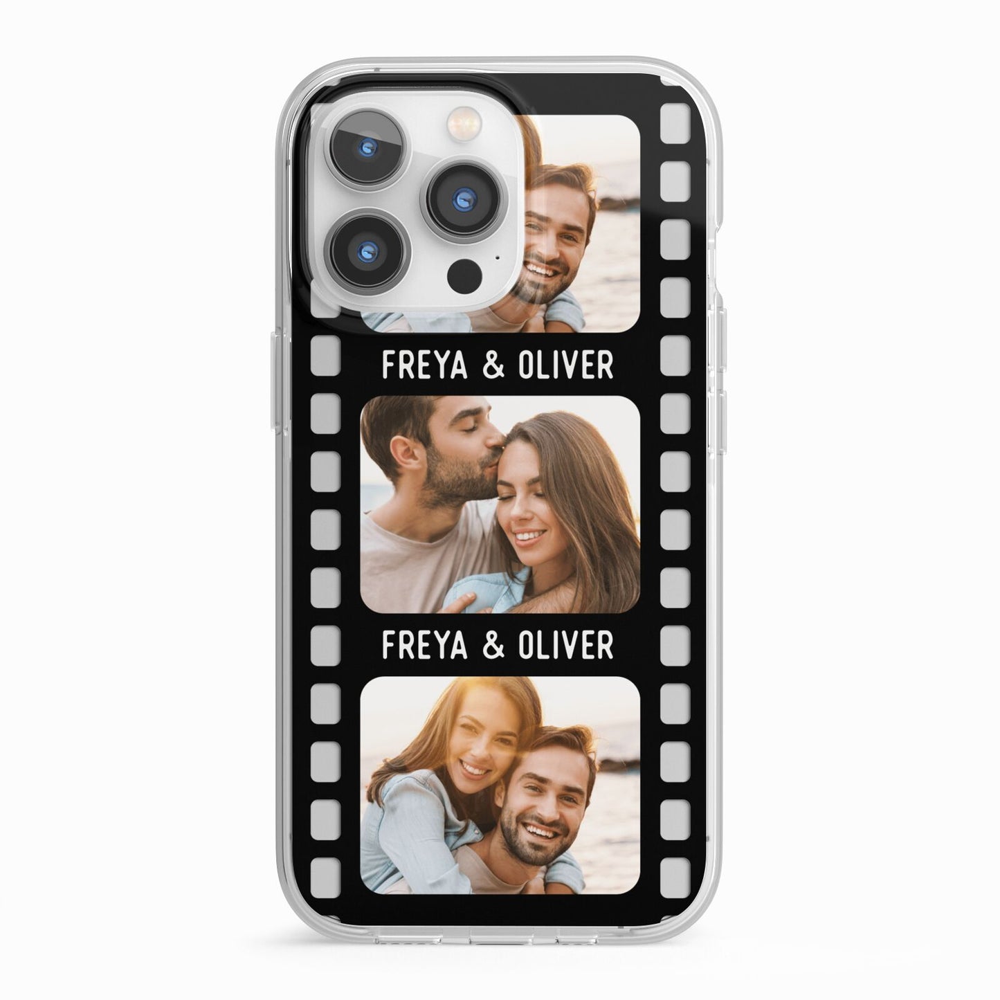 Photo Film Personalised iPhone 13 Pro TPU Impact Case with White Edges