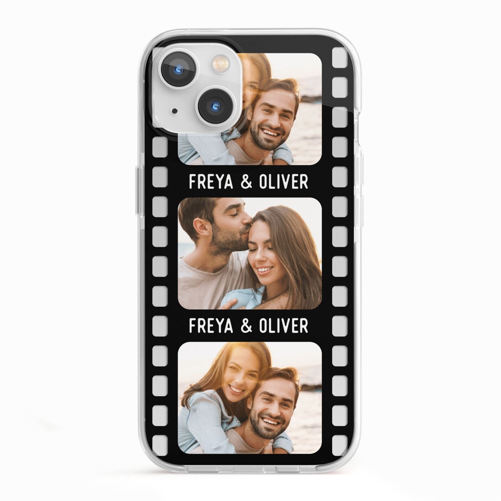 Photo Film Personalised iPhone 13 TPU Impact Case with White Edges
