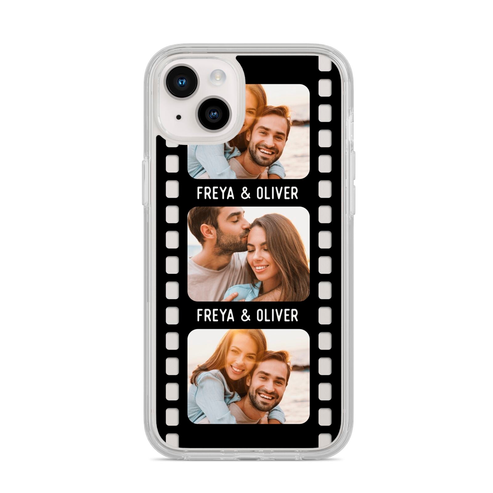 Photo Film Personalised iPhone 14 Plus Clear Tough Case Starlight