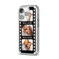 Photo Film Personalised iPhone 14 Pro Clear Tough Case Silver Angled Image