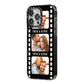Photo Film Personalised iPhone 14 Pro Max Black Impact Case Side Angle on Silver phone