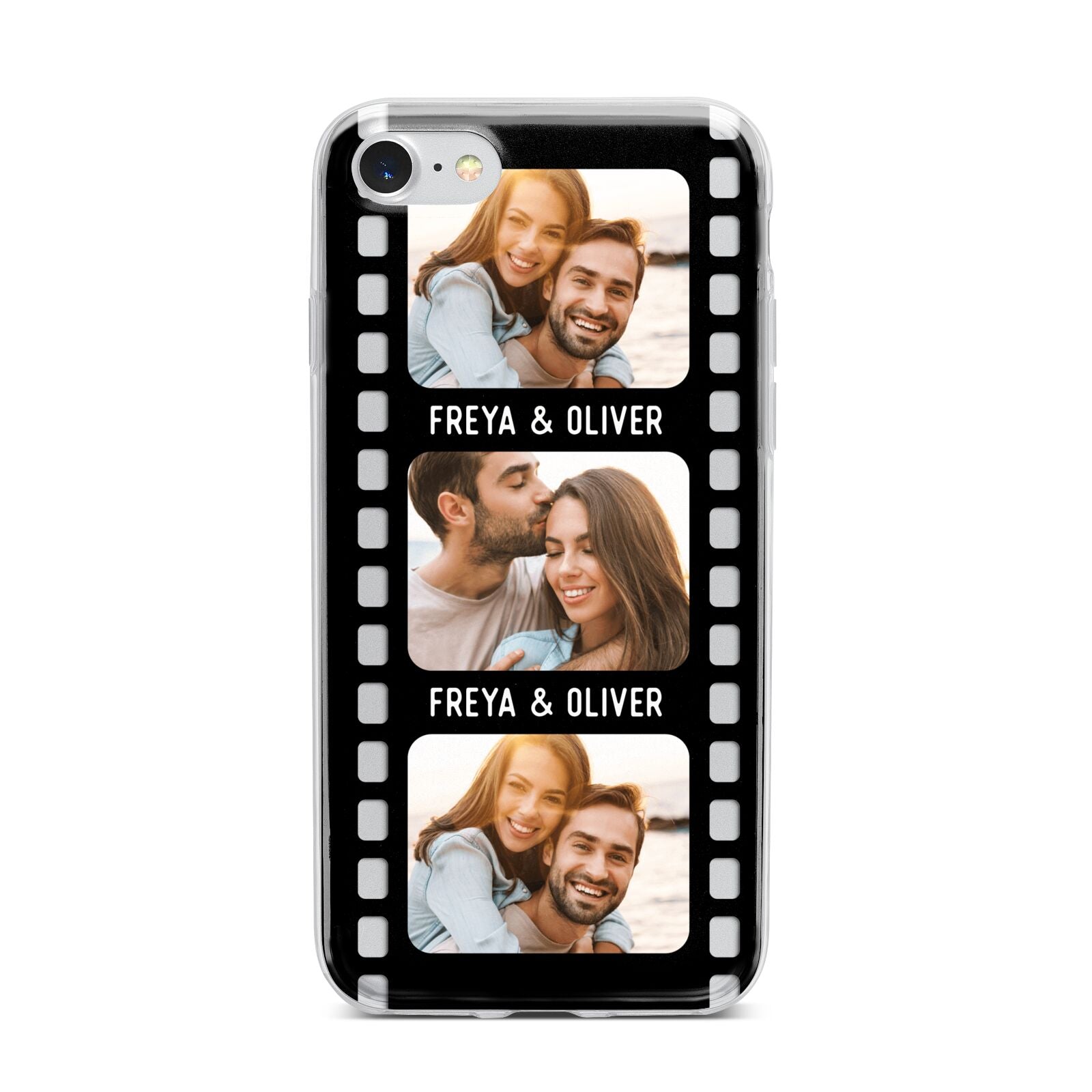 Photo Film Personalised iPhone 7 Bumper Case on Silver iPhone