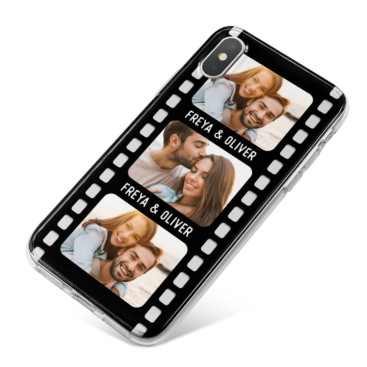 Photo Film Personalised iPhone X Bumper Case on Silver iPhone