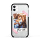 Photo Frame Apple iPhone 11 in White with Black Impact Case