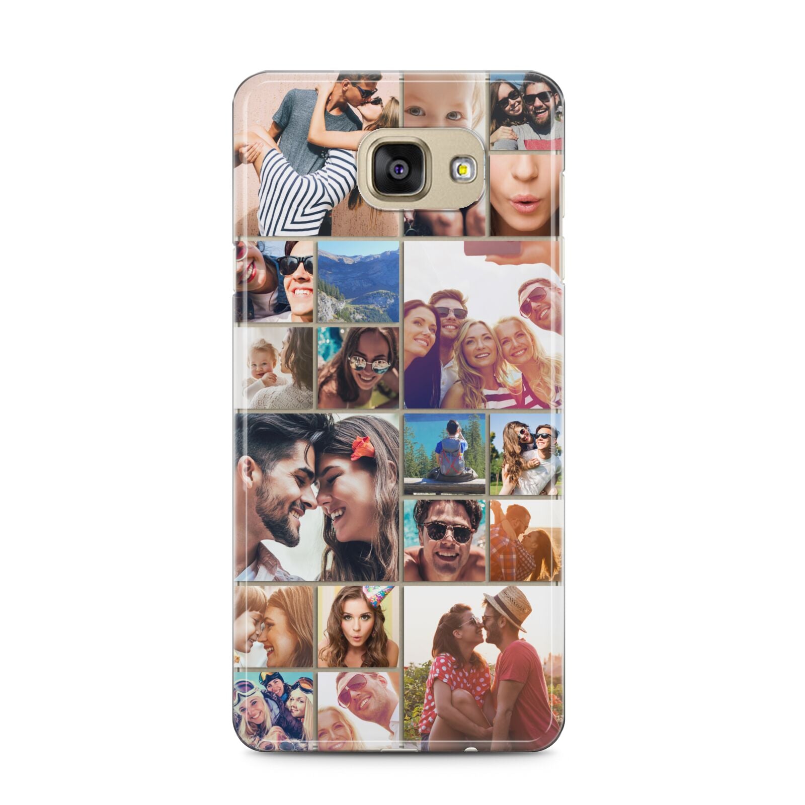 Photo Grid Samsung Galaxy A5 2016 Case on gold phone