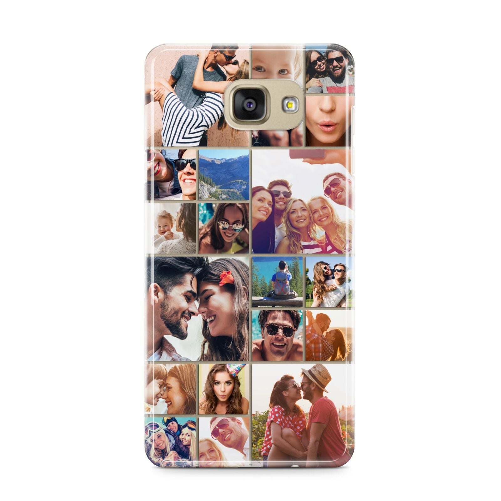 Photo Grid Samsung Galaxy A9 2016 Case on gold phone