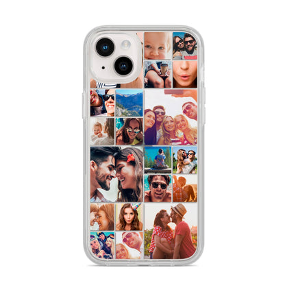 Photo Grid iPhone 14 Plus Clear Tough Case Starlight