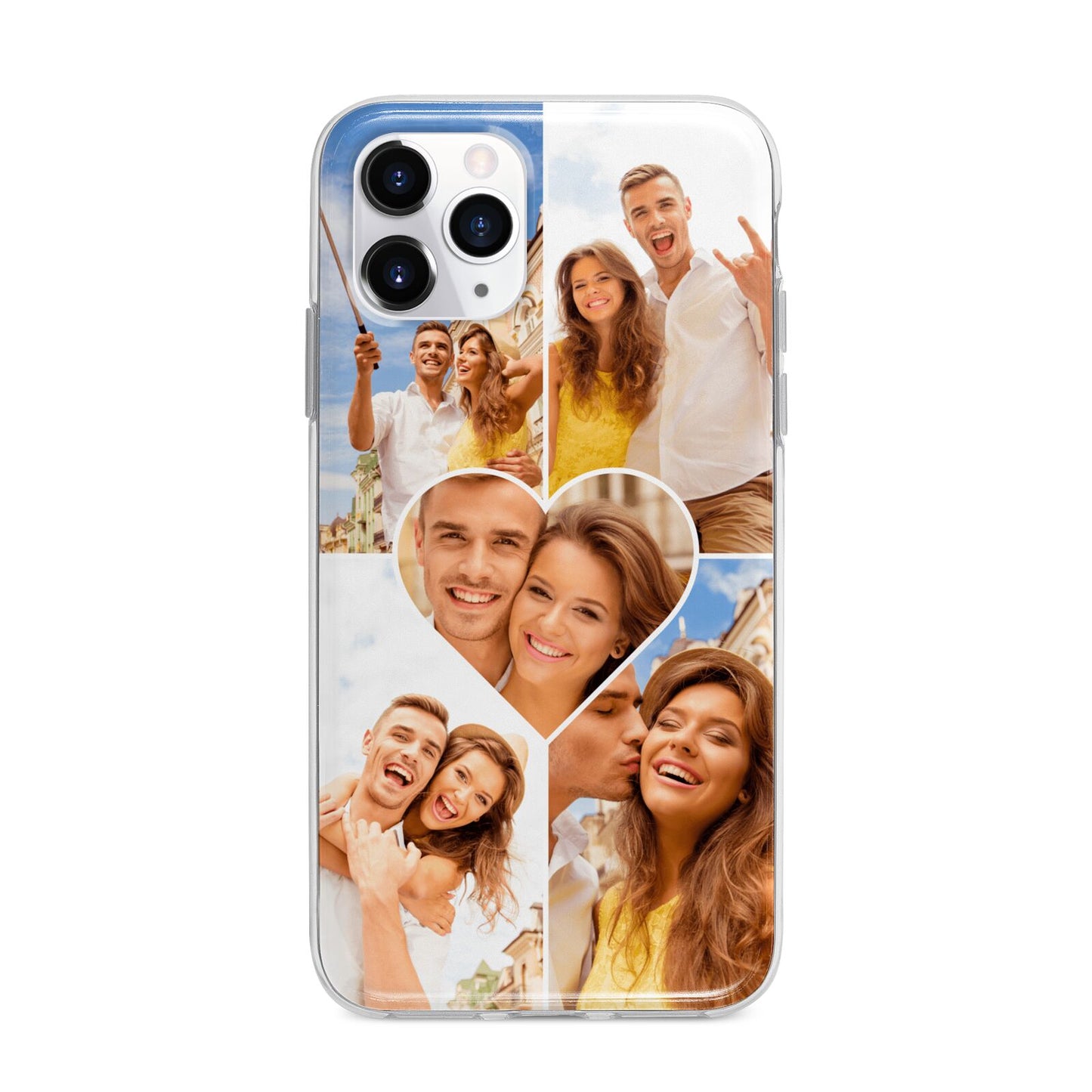 Photo Heart Apple iPhone 11 Pro in Silver with Bumper Case