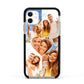 Photo Heart Apple iPhone 11 in White with Black Impact Case