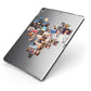Photo Heart Collage Apple iPad Case on Grey iPad Side View