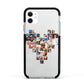 Photo Heart Collage Apple iPhone 11 in White with Black Impact Case