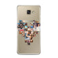 Photo Heart Collage Samsung Galaxy A3 2016 Case on gold phone