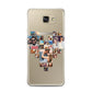 Photo Heart Collage Samsung Galaxy A7 2016 Case on gold phone