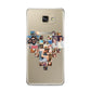Photo Heart Collage Samsung Galaxy A9 2016 Case on gold phone
