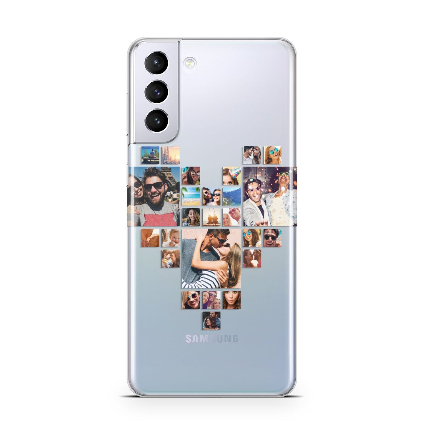 Photo Heart Collage Samsung S21 Plus Phone Case