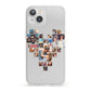 Photo Heart Collage iPhone 13 Clear Bumper Case