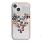 Photo Heart Collage iPhone 13 Mini TPU Impact Case with Pink Edges