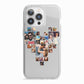 Photo Heart Collage iPhone 13 Pro TPU Impact Case with White Edges