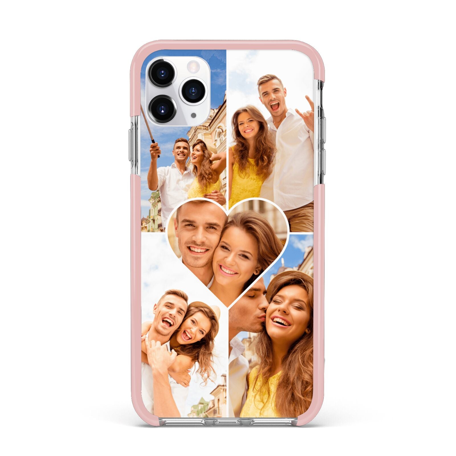 Photo Heart iPhone 11 Pro Max Impact Pink Edge Case