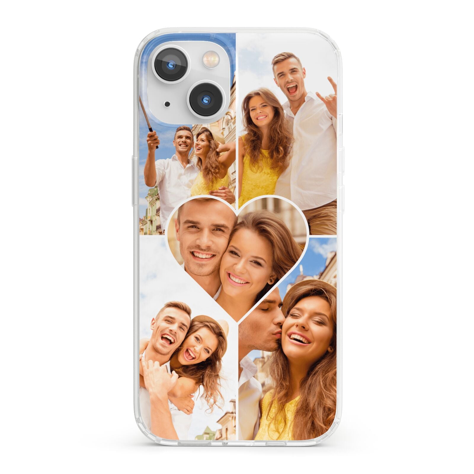 Photo Heart iPhone 13 Clear Bumper Case