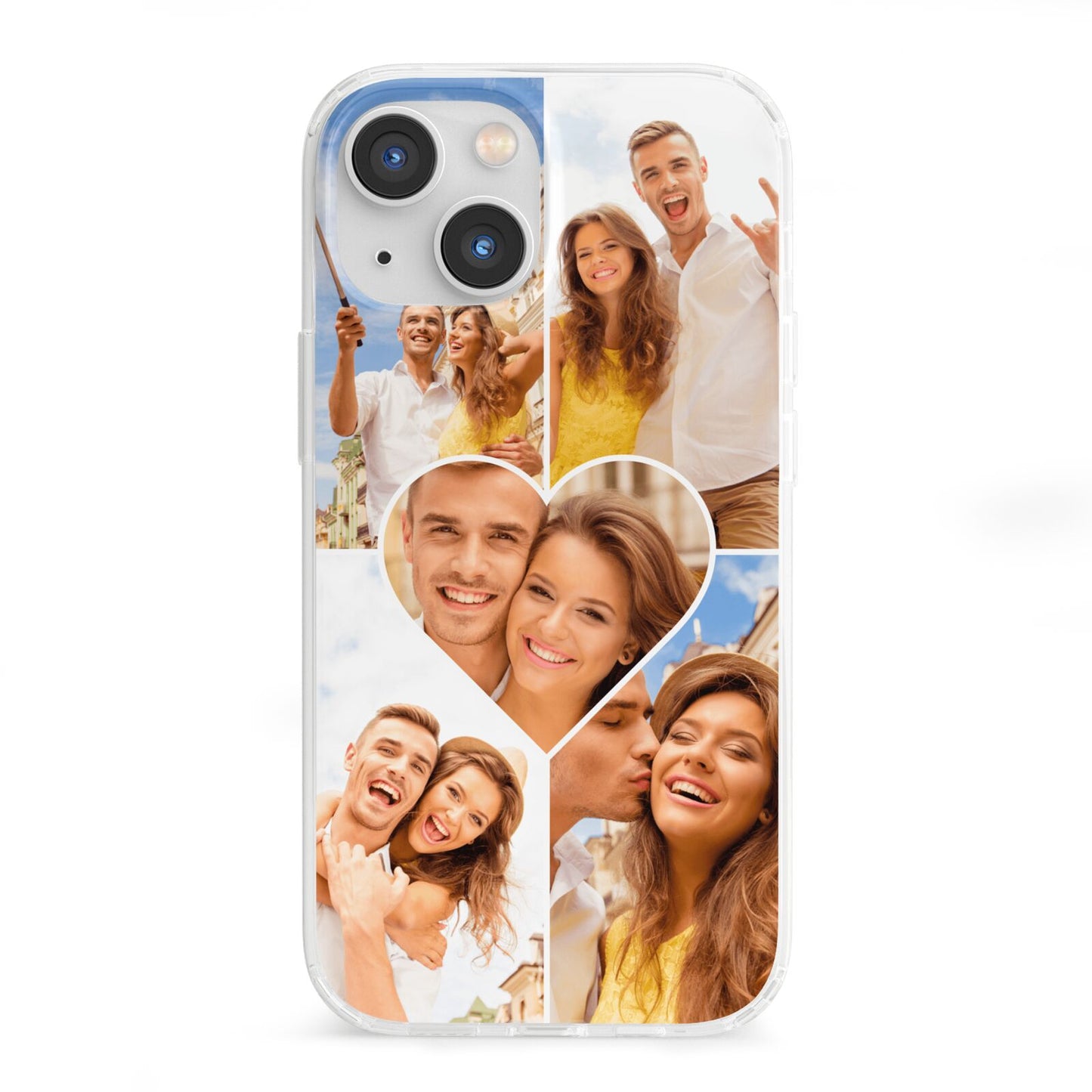 Photo Heart iPhone 13 Mini Clear Bumper Case