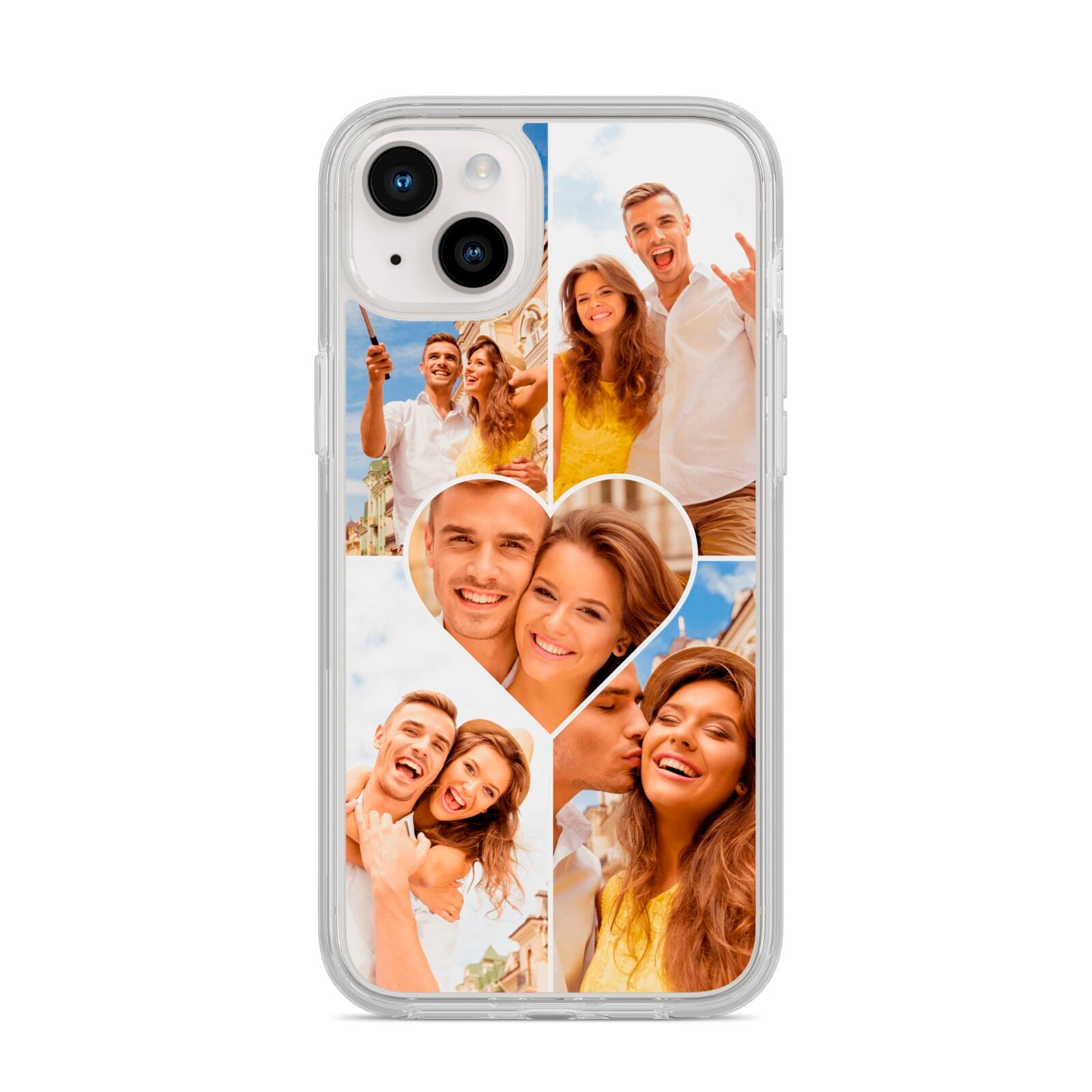 Photo Heart iPhone 14 Plus Clear Tough Case Starlight