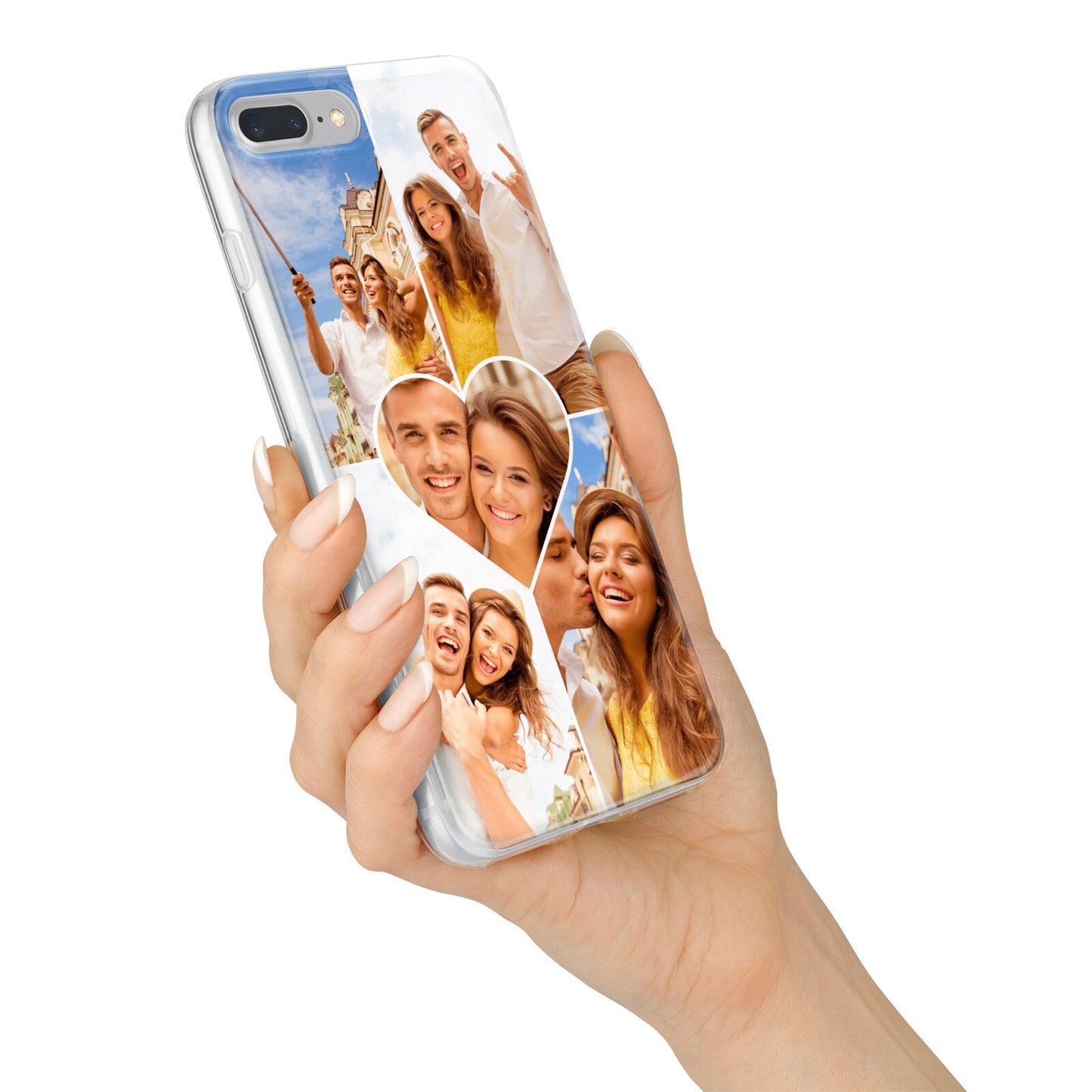 Photo Heart iPhone 7 Plus Bumper Case on Silver iPhone Alternative Image