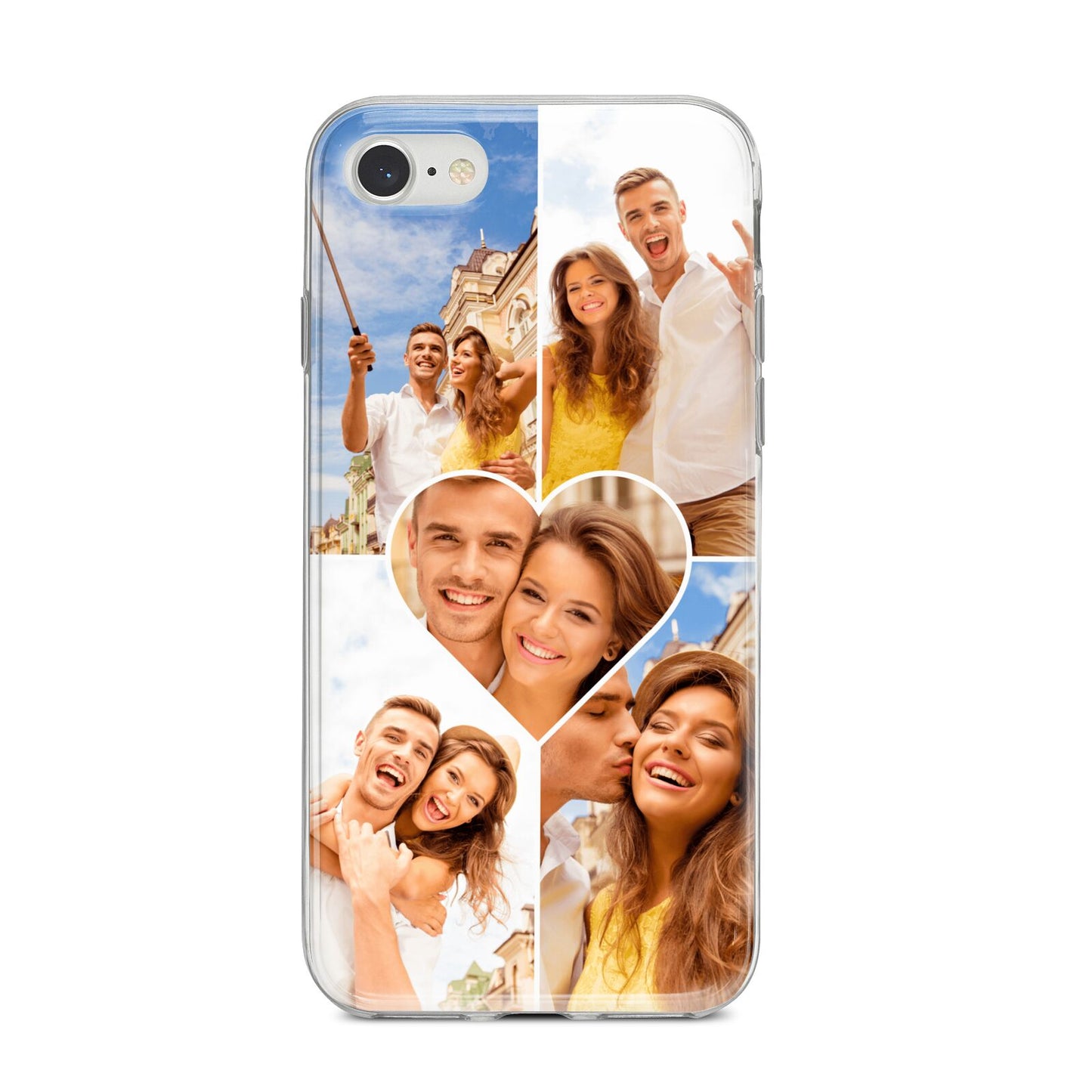 Photo Heart iPhone 8 Bumper Case on Silver iPhone