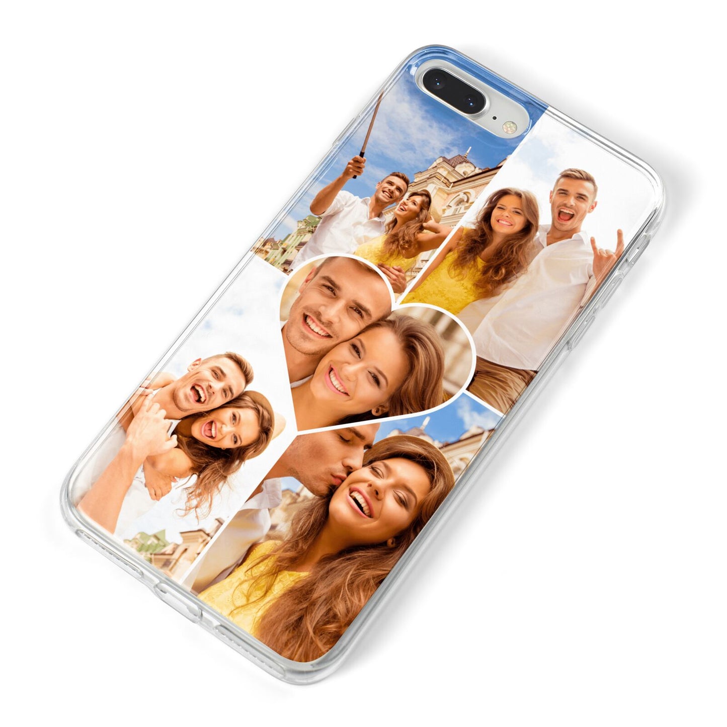 Photo Heart iPhone 8 Plus Bumper Case on Silver iPhone Alternative Image