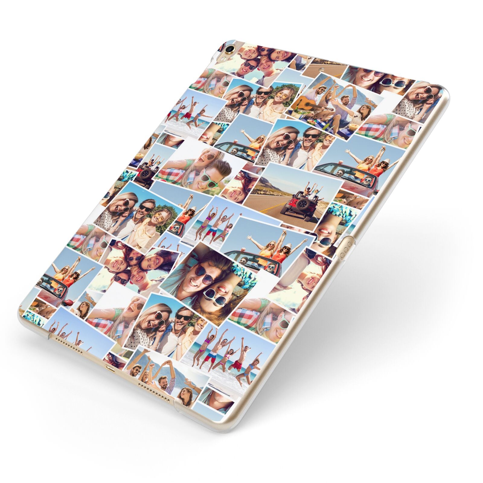 Photo Montage Apple iPad Case on Gold iPad Side View