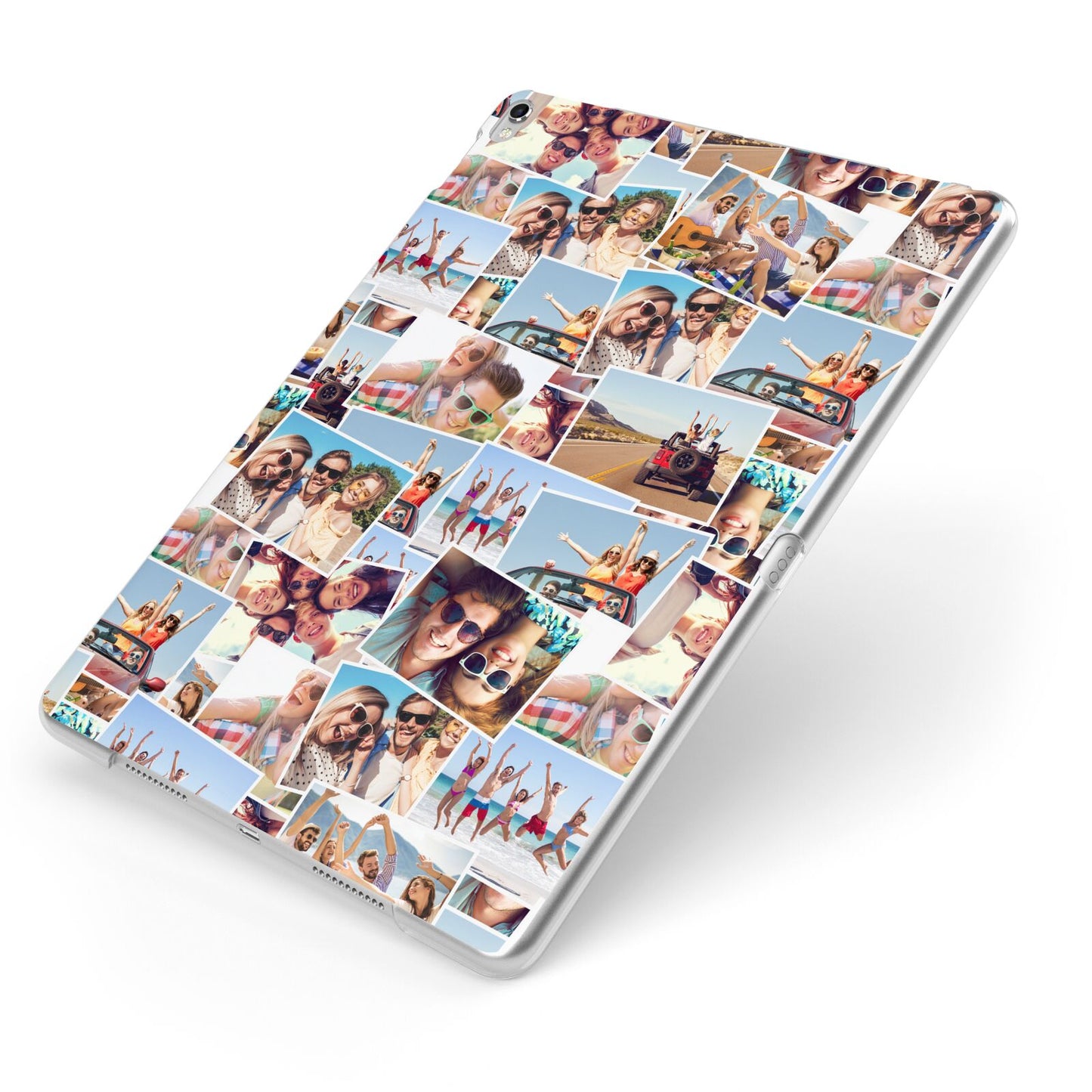Photo Montage Apple iPad Case on Silver iPad Side View