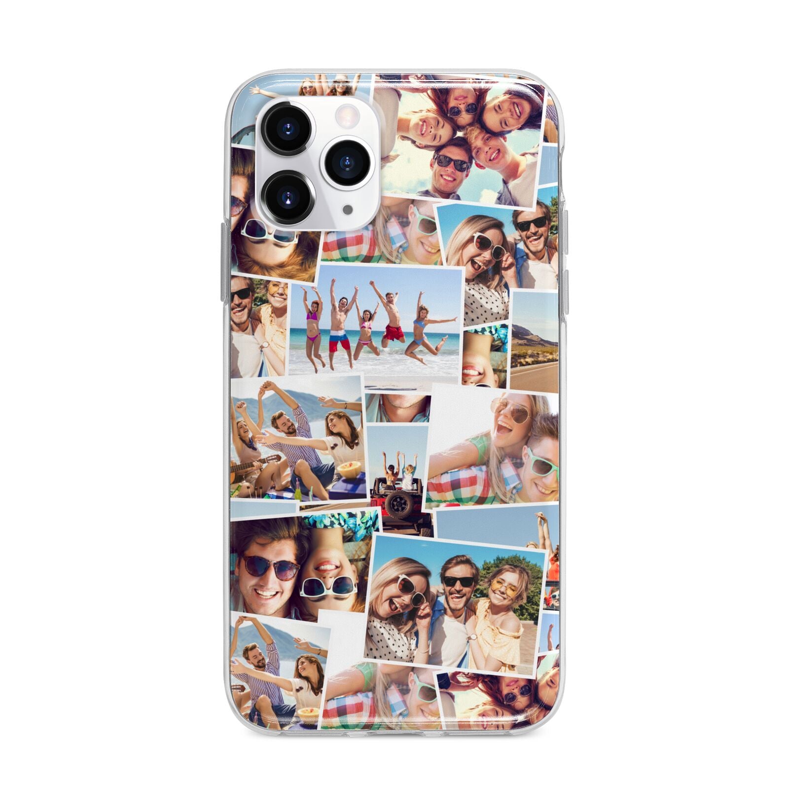 Photo Montage Apple iPhone 11 Pro in Silver with Bumper Case