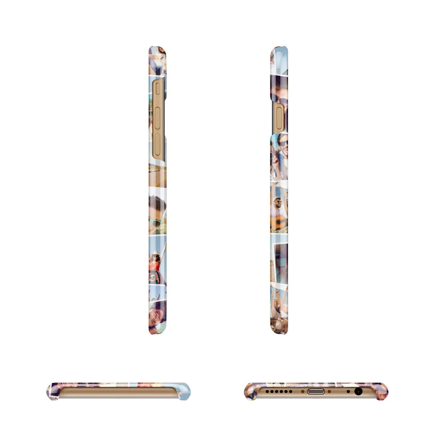 Photo Montage Apple iPhone 6 3D Wrap Snap Case Angled Images