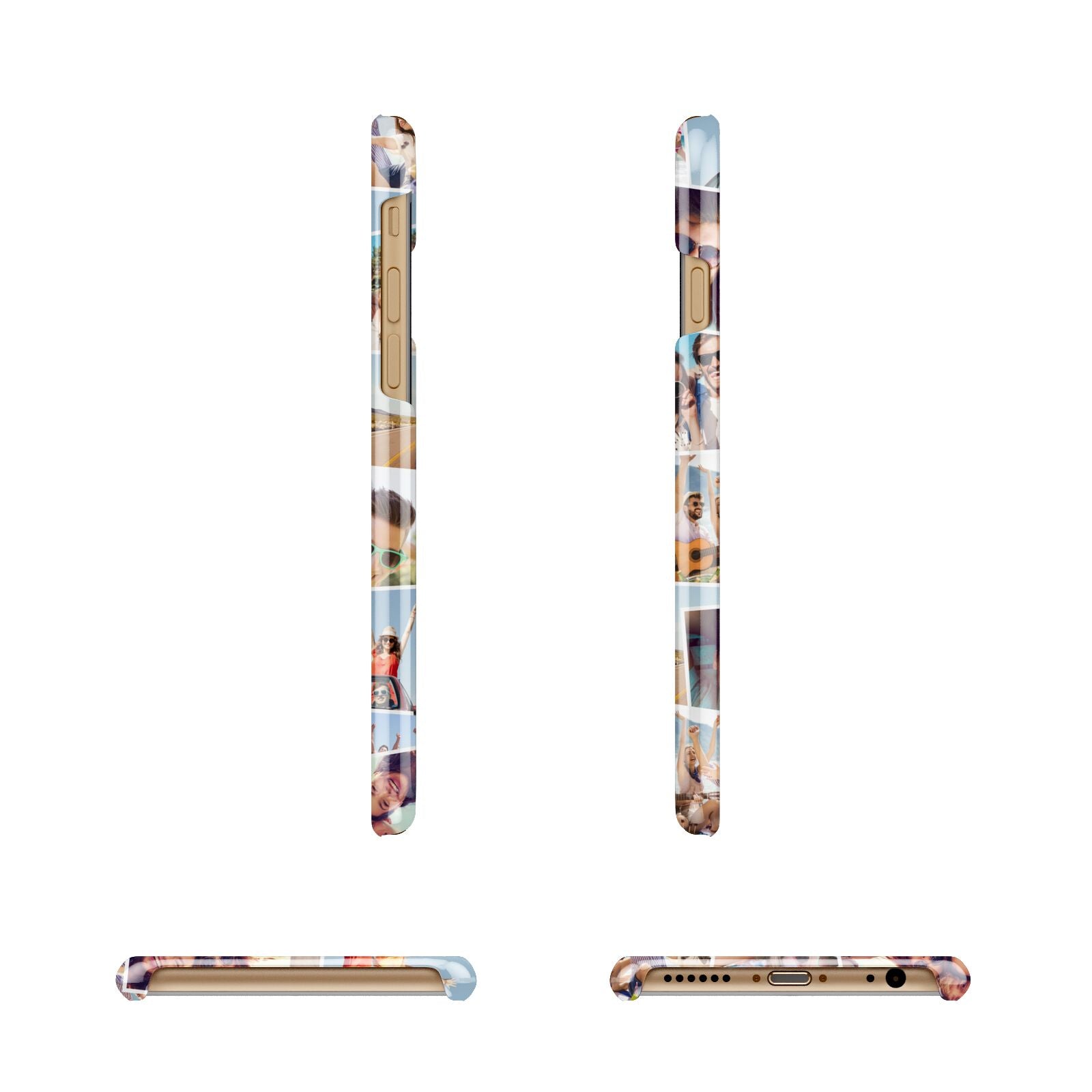 Photo Montage Apple iPhone 6 3D Wrap Snap Case Angled Images