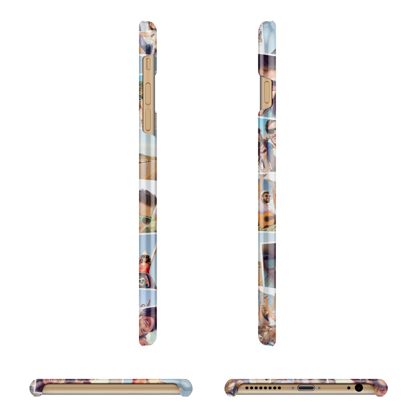 Photo Montage Apple iPhone 6 Plus 3D Wrap Snap Case Angled Images