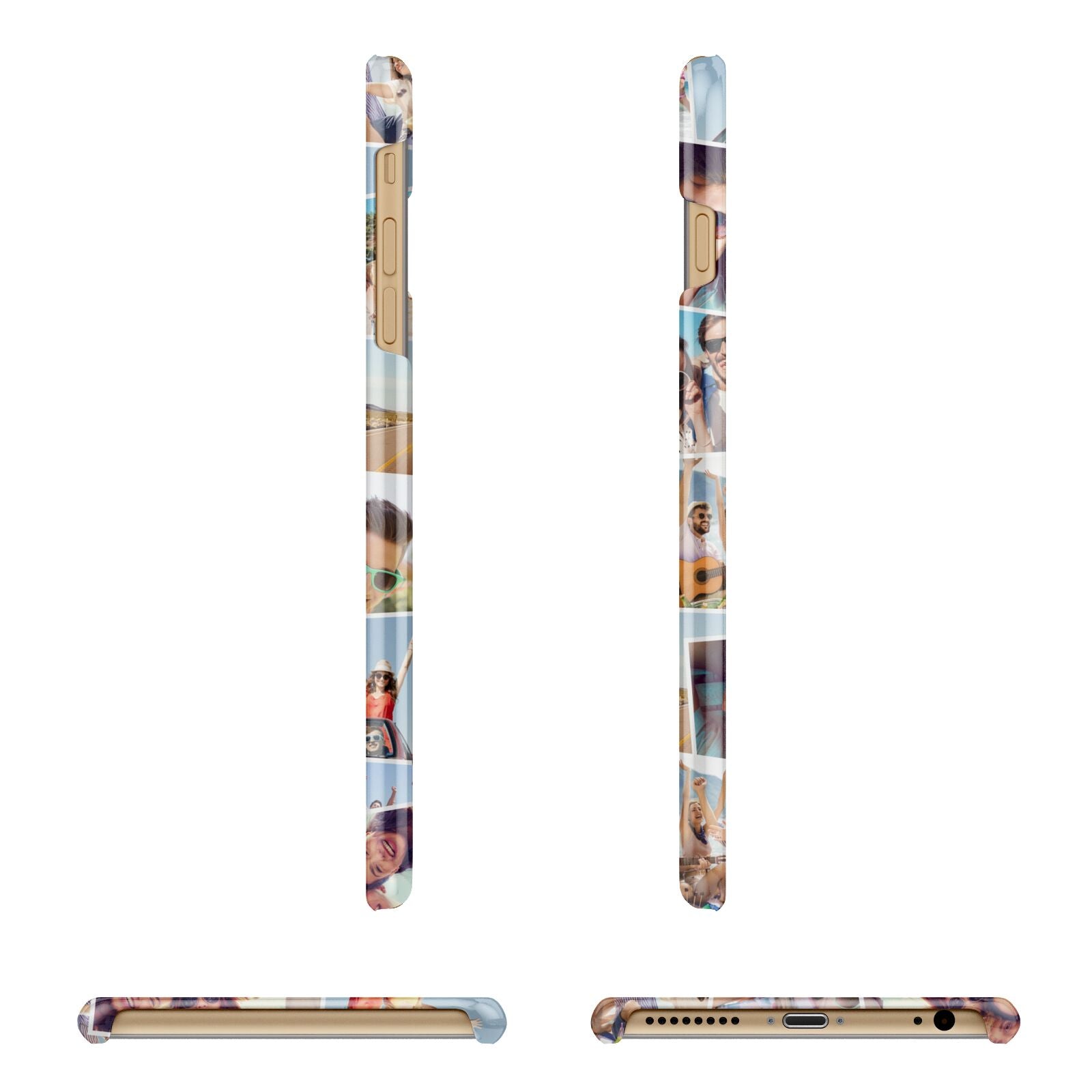 Photo Montage Apple iPhone 6 Plus 3D Wrap Snap Case Angled Images