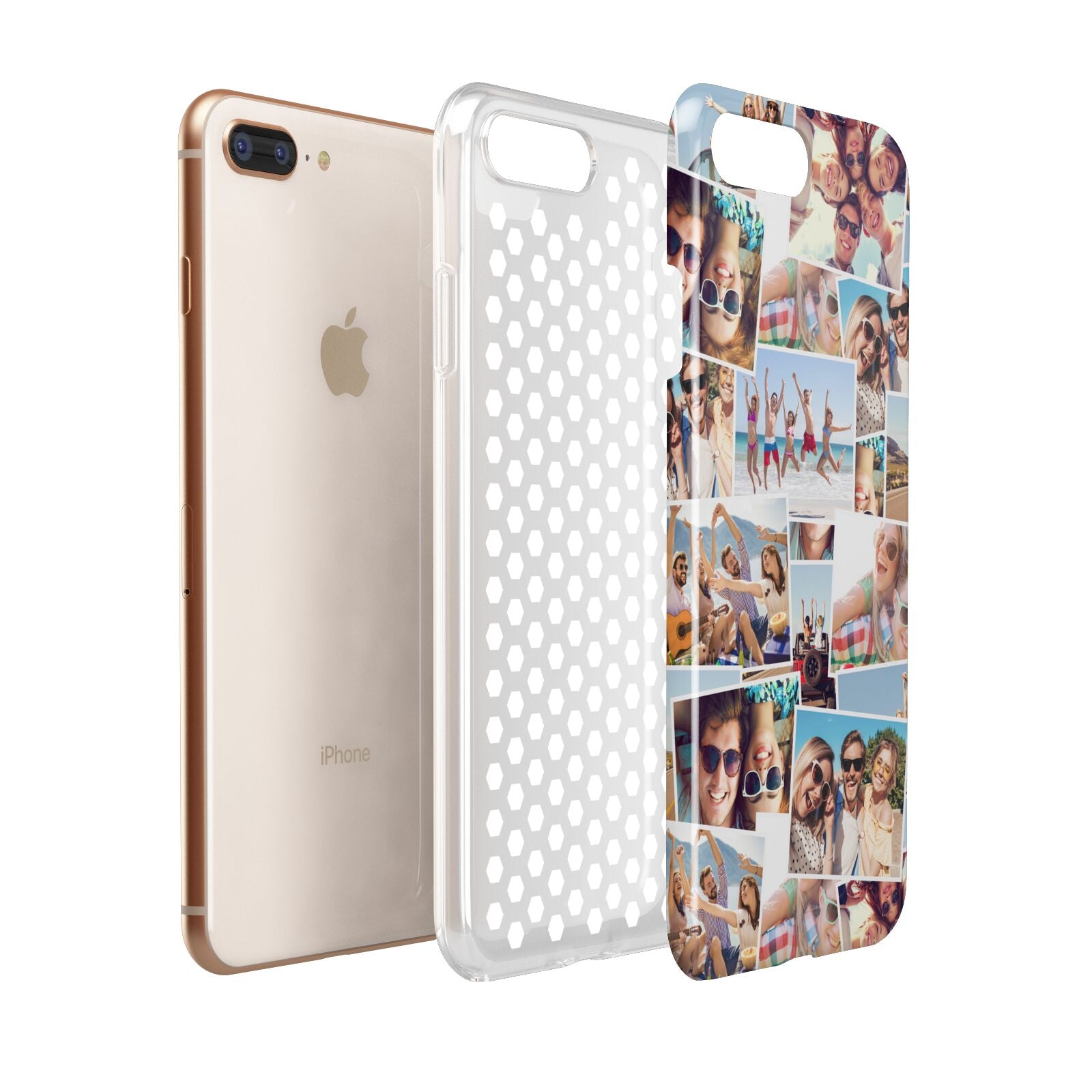 Photo Montage Apple iPhone 7 8 Plus 3D Tough Case Expanded View